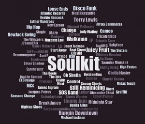 Wordcloud mit Bands & Styles der 80er